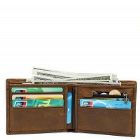 Кожаный бумажник Vintage 20042