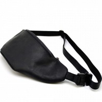 Кожаная черная сумка на пояс Tarwa ra-3036-3md