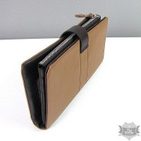 Женский коричневый стильный кошелек