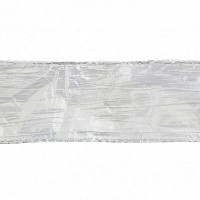 Лента декоративная 6 см * 2 м, серебряная, крэш YES 750325