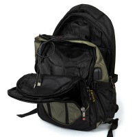 Городской рюкзак для ноутбука с USB Power In Eavas 924 green