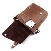 Мужская кожаная коричневая сумка Vintage 20206