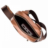 Мужская кожаная сумка через плечо SHVIGEL 19104