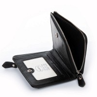 Женский кожаный кошелек Classik  DR. BOND WN-23-20 black