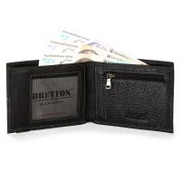 Мужской кожаный кошелек BE BRETTON 208-L1 black