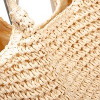 Пляжная плетеная сумка PODIUM 1135 beige