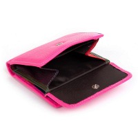 Женский кожаный кошелек Rainbow DR. BOND WRS-33-1 plum-red