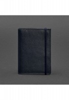 Кожаная обложка для паспорта 1.0 темно-синяя краст BN-OP-1-NAVY-BLUE