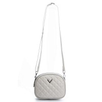 Женский молодежный кожаный клатч ALEX RAI 60065 pale grey
