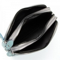 Молодежный клатч из кожи ALEX RAI BM 60061-6 blue