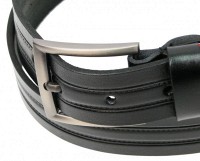 Мужской кожаный ремень под джинсы Skipper 1296-38