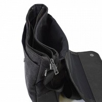 Мужская сумка через плечо из кожи и ткани TARWA RAG-6601-3md