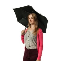 Зонт автомат Fulton OpenClose Superslim-1 L710 Black (Черный)