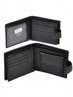Мужской кожаный кошелек Classik DR. BOND M18055-1 black