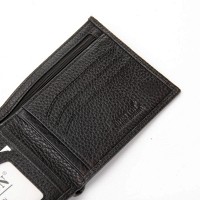 Мужской кожаный кошелек BE BRETTON 208K black