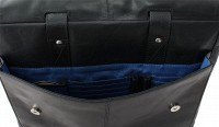 Мужская кожаная сумка для ноутбука Visconti ANDERSON ML-24 BLK
