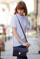 Женская кожаная сумка-кроссбоди Lola BlankNote черная - BN-BAG-35-G