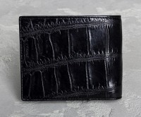 Мужской черный кошелек из кожи крокодила Ekzotic Leather cw20