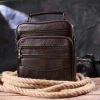 Мужская кожаная сумка через плечо Vintage 21274 