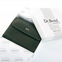 Женский кожаный кошелек Bright DR. BOND WS-33 green