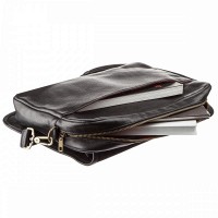 Мужская кожаная сумка через плечо для ноутбука SHVIGEL 19116