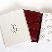 Женский кожаный кошелек Classik  DR. BOND WN-23-11 wine-red