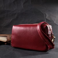 Молодежная женская кожаная сумка через плечо Vintage 22274 