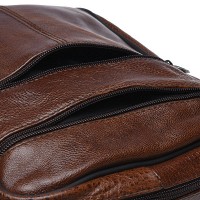 Мужская коричневая кожаная сумка Borsa Leather k18490-brown