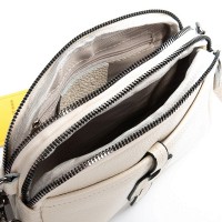 Женский молодежный кожаный клатч ALEX RAI 99102 white