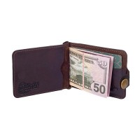 Зажим для купюр Hi Art «Buta Art» MC-01 Crystal Brown Silk