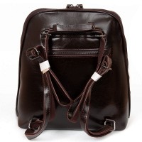 Женский кожаный рюкзак ALEX RAI 8628 brown