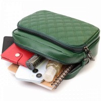 Молодежная женская кожаная сумка через плечо Vintage 22635 