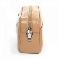 Молодежный клатч из кожи ALEX RAI BM 3801-HA-1 camel