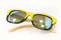 Солнцезащитные очки Wayfarer с деревянными дужками