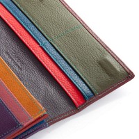 Женский кожаный кошелек Rainbow DR. BOND WRS-501-2 wine red