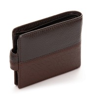 Мужской кожаный кошелек с зажимом для купюр BE BRETTON 208-L0613 brown mix