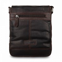 Мужская кожаная сумка Ashwood 8341 Brown (Коричневый)