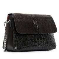 Женская кожаная сумка через плечо ALEX RAI 9346 black