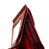 Женский кожаный кошелек Bright DR. BOND WS-33 wine red