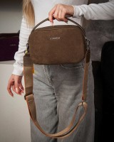 Женская замшевая сумка ALEX RAI 99126 khaki