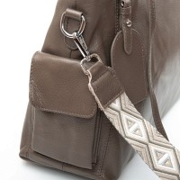 Женская кожаная сумка классическая ALEX RAI 91008-9 khaki