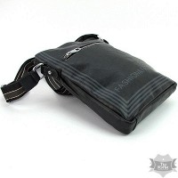 Мужская черная сумка из кожзаменителя Fashion 2625