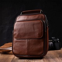 Кожаная мужская сумка через плечо Vintage 21951 