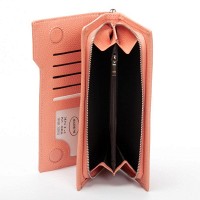 Женский кожаный кошелек Classik  DR. BOND WMB-2M pink purple