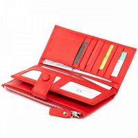 Женский кожаный кошелек ST Leather 19281 Красный