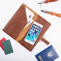 Тревел-кейс из кожи Hi Art TC-01 Shabby Dingo Mehendi Art