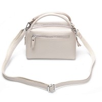 Женский молодежный кожаный клатч ALEX RAI F-5504 pale grey