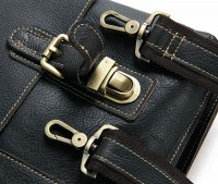 Мужской кожаный черный портфель Vintage 14248
