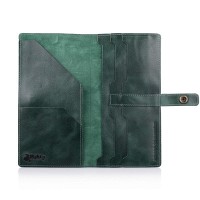 Тревел-кейс из кожи Hi Art TC-01 Crystal Green Mehendi Art