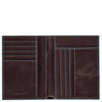 Коричневое кожаное мужское портмоне Piquadro Blue Square (PU1393B2_MO)